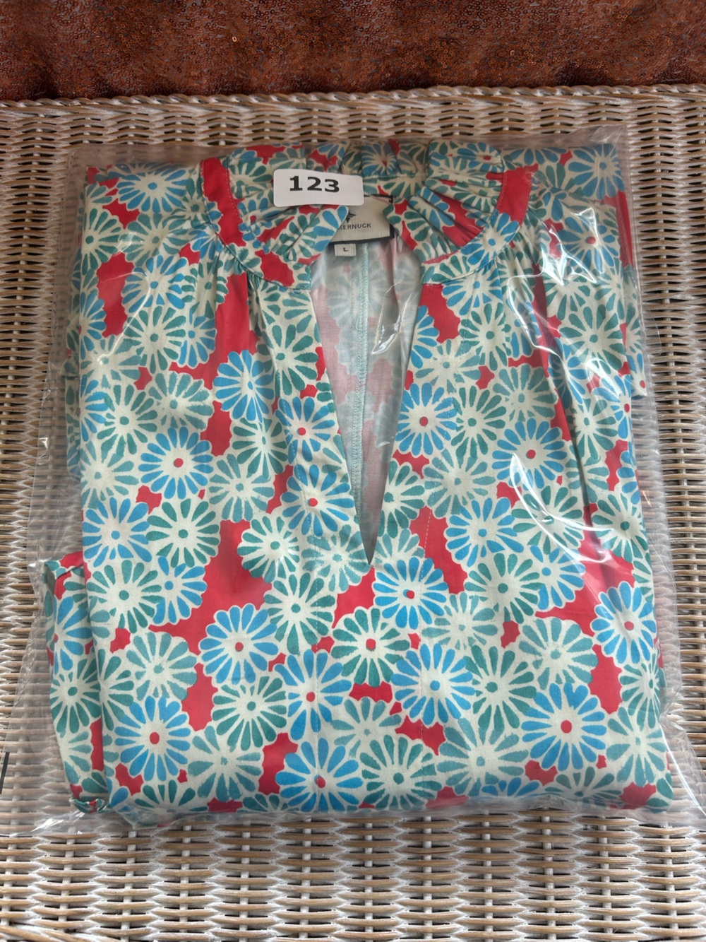 Tuckernuck Poppy Bloom Crawford Dress Size Large Floral resort wear  #123 - Picture 11 of 11
